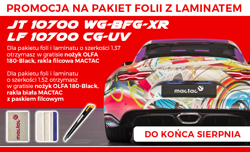Promocja folii Mactac JT10700 XR